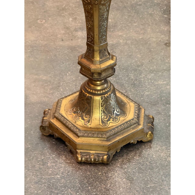 Pair of Gilt Bronze Five-Light Candelabra For Sale - Image 10 of 12