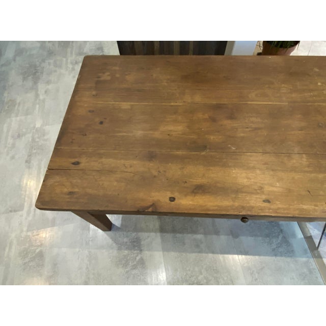 1930s Rustic Farmhouse Coffee Table in Oak, 1930 For Sale - Image 5 of 18