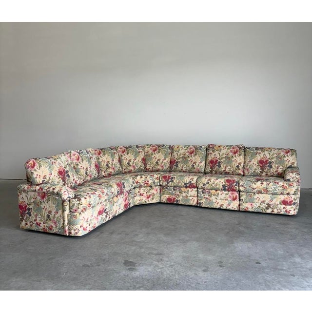 Contemporary Carlton Modular Floral Sectional For Sale - Image 12 of 17