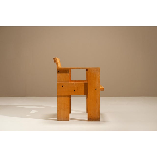 Cassina Crate Chair by Gerrit Rietveld for Cassina, the Netherlands, 1970s For Sale - Image 4 of 15