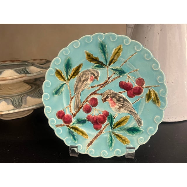 19th Century Sarreguemines Majolica Plate For Sale In San Francisco - Image 6 of 8