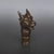 Vintage Pure Silver Dragon Head Cane Handle - Zodiac Walking Stick Topper For Sale - Image 9 of 9