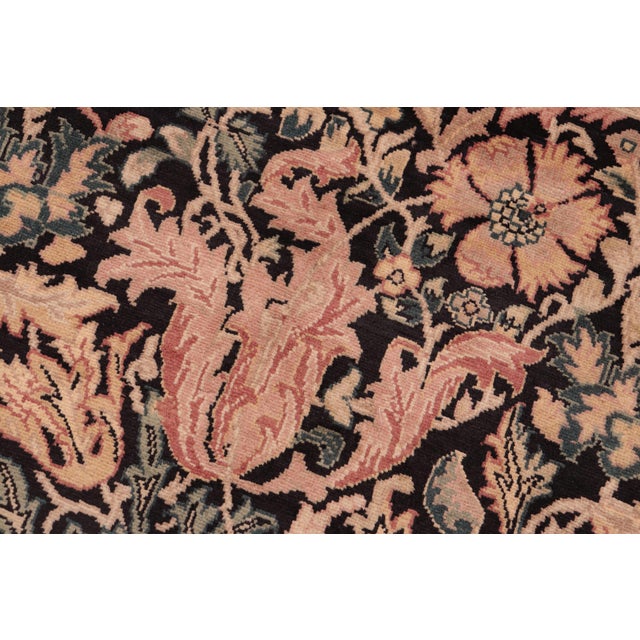 Pak-Persian Black/Red Wool Rug - 8'1'' X 10'1'' For Sale - Image 4 of 9