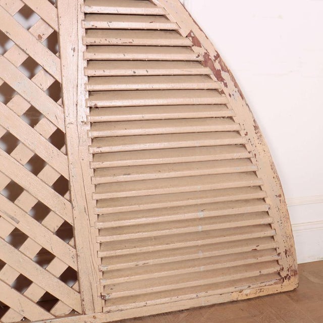 French Arched Shutters, 1890s, Set of 2 For Sale - Image 12 of 14