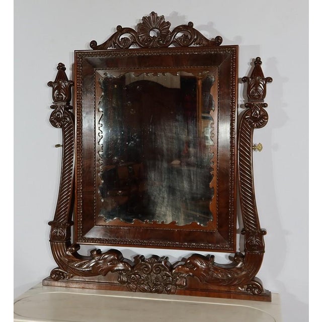 Writing Dresser or Desk in Mahogany, Early 19th Century For Sale - Image 4 of 18