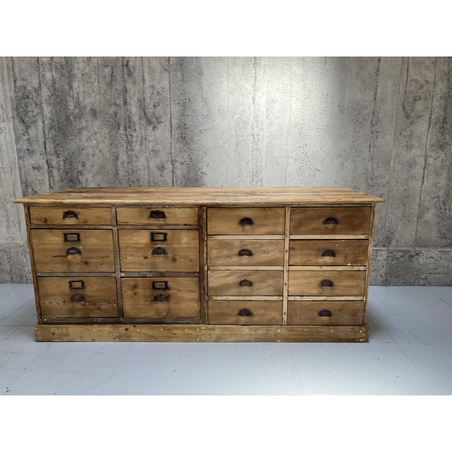 Rustic Haberdashery Shop Counter, 1890s For Sale - Image 14 of 14