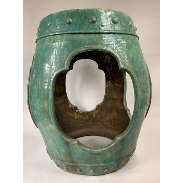 Vintage Chinese Garden Side Table For Sale In Chicago - Image 6 of 7