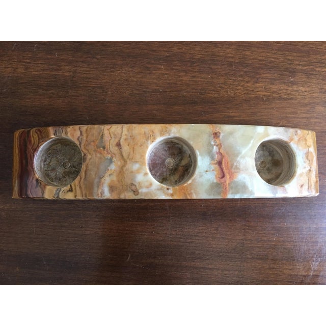 Art Deco Vintage Art Deco Onyx Candleholder For Sale - Image 3 of 4