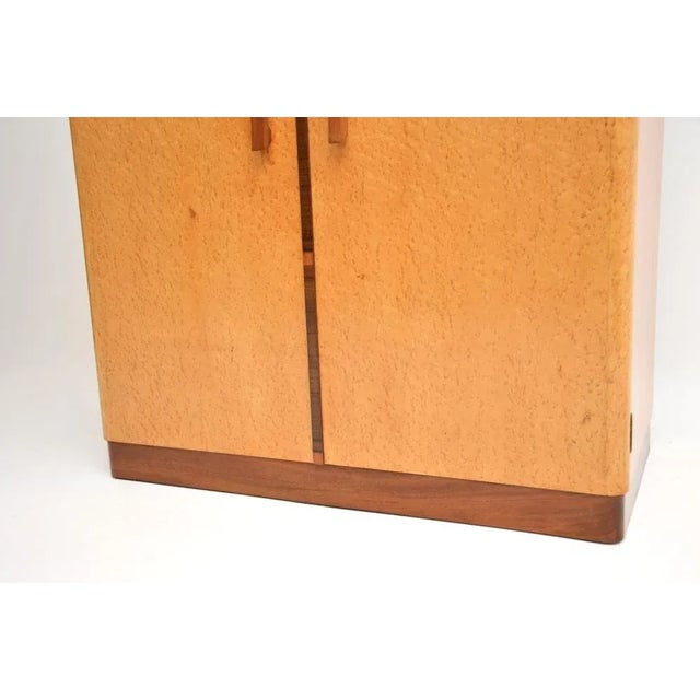Art Deco Birds Eye Maple and Walnut Compactum Wardrobe, 1930s For Sale - Image 12 of 13