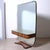 Modern Italian Design Briarwood Dressing Table with Mirror and Drawers, 1950s For Sale - Image 3 of 18