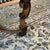 Vintage Richelieu Arm Chair in Antiqued Wood, Suede and Metallic Studs by Kreiss, a Pair For Sale - Image 12 of 12