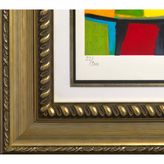 Late 20th Century Late 20th Century Marcel Mouly Hand Signed Lithograph 55/300 "La Lampe À Pétrole" 23x29.25" Framed For Sale - Image 5 of 7