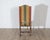Brown Mid 20th Century Set of Six Pegged Oak Mutton-Leg Dining Chairs with Striped Upholstery For Sale - Image 8 of 9