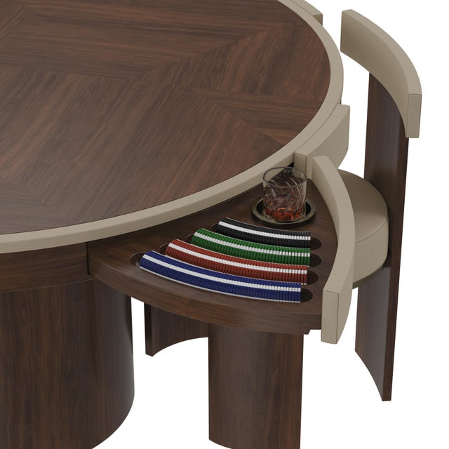 Not Yet Made - Made To Order Wellesly Game Table by Wood Tailors Club For Sale - Image 5 of 13