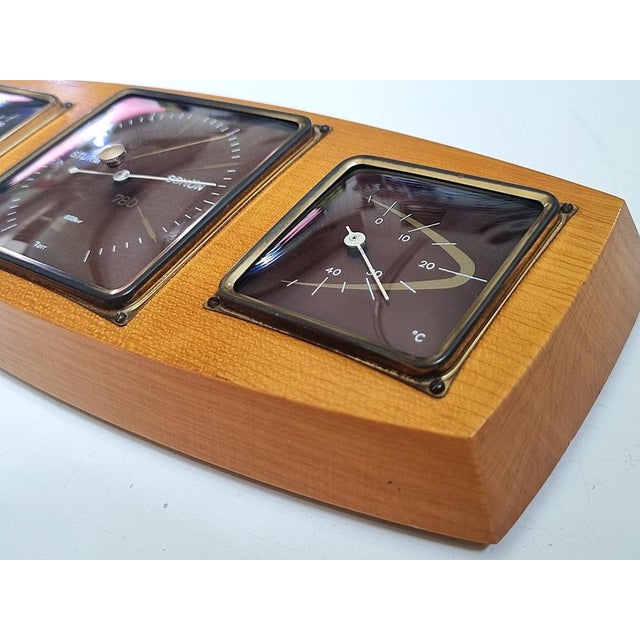 Metal Vintage Fischer Weather Station, 1960s For Sale - Image 7 of 11