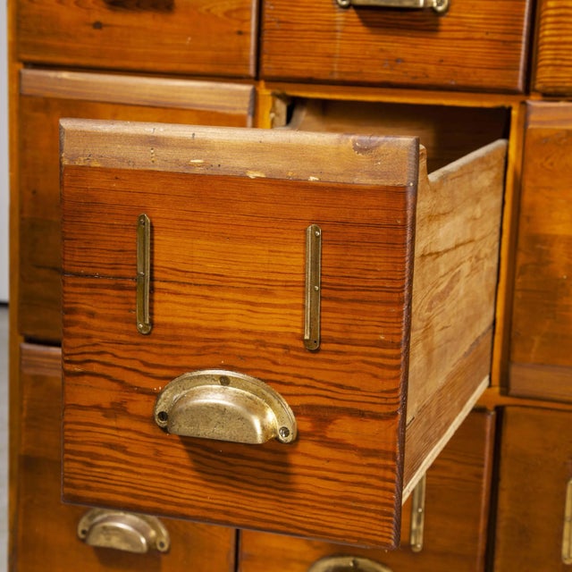 Tall Chest of 28 Drawers, 1940s For Sale - Image 6 of 16