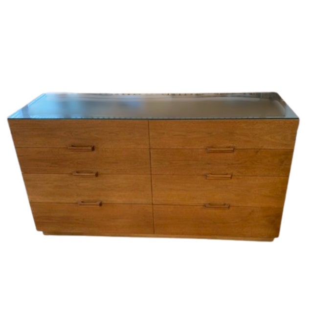 Ramseur Mid Century Modern MCM Set of 3 Includes 5 Drawer Dresser, 8 Drawer Dresser and 2 Nightstands For Sale - Image 10 of 18