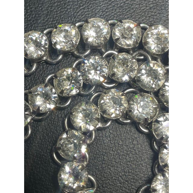 MCM Jewelry: Bookend Chain Crytal Necklace in the the Style of Kramer of New York For Sale In South Bend - Image 6 of 7