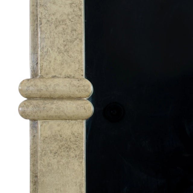 Karl Springer 1970s Springer Style Lacquer Mirror For Sale - Image 4 of 6