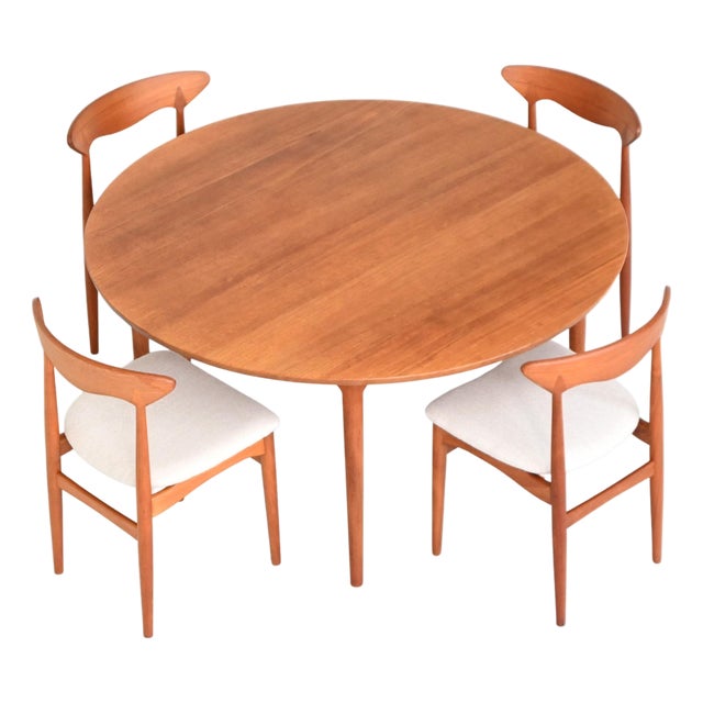 Round Dining Table in Teak by France & Søn / France & Daverkosen for Cado, Denmark, 1960s For Sale