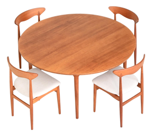 Round Dining Table in Teak by France & Søn / France & Daverkosen for Cado, Denmark, 1960s