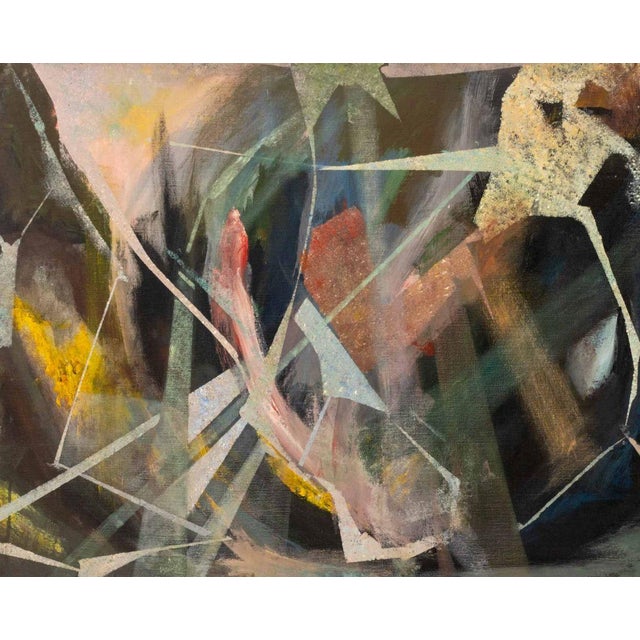 Fritz Bonner (XX), Untitled (Abstract Composition), Acrylic on Trapezoidal Form Canvas, signed lower right and verso,...