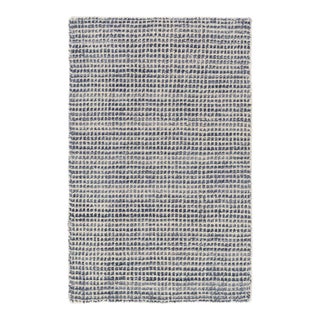 Dash & Albert by Annie Selke Homer Blue Loom Knotted Wool/Viscose Rug, 5' x 8' For Sale