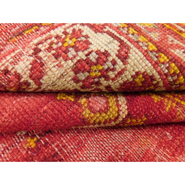 Antique Hand Knotted Turkish Prayer Rug 3'5"x 4'9" For Sale - Image 11 of 12