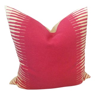 Manuel Canovas Kazan in Rose Indien Down Filled 18" Pillow - Single For Sale