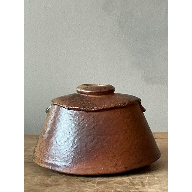 Late 20th Century Vintage Boho Original Studio Pottery Vase For Sale - Image 5 of 11