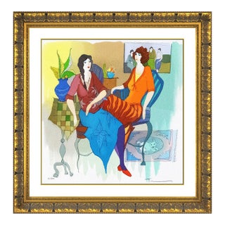 Late 20th Century Secret Admirer, Itzchak Tarkay For Sale