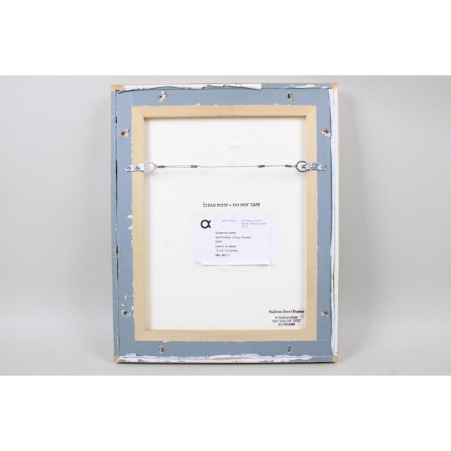 Portraiture Susan J. Coffey Casein Self-Portrait (Cross Roads) Painting, 2000 For Sale - Image 3 of 4