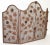 Vintage Reddish Brown Wrought Iron Fireplace Screen With Rose Vine Design For Sale - Image 4 of 5