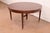 English Baker Furniture Style Federal Inlaid Mahogany Extension Dining Table With Six Leaves, Newly Refinished For Sale - Image 3 of 16