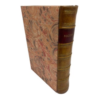 Leather Book Box - Receipts -2 For Sale