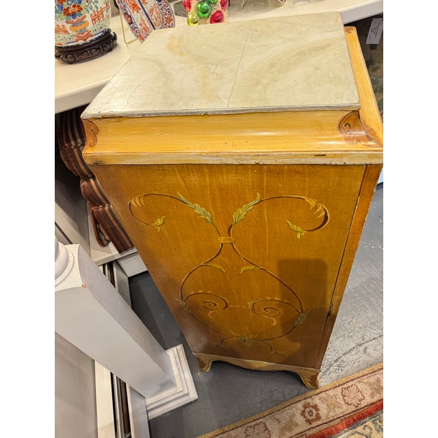 1930s Vintage Decorated Parlor Cabinet For Sale - Image 5 of 8