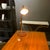 Wood and metal Linley desk lamp, with metal shade. From Linley family brands