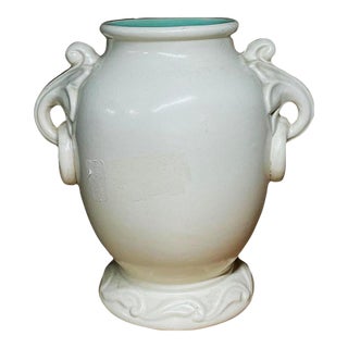 7 Inch Tall Handled Vase Made 1937 RumRill Design For Sale