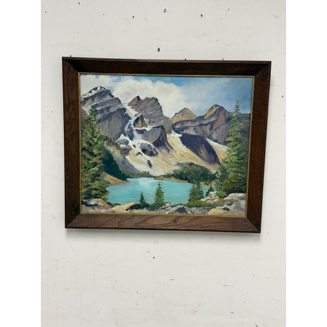 Abstract Expressionism Late 20th Century E. Loper Framed Acrylic on Board of Landscape For Sale - Image 3 of 13