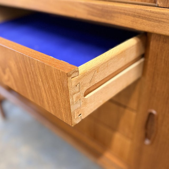 Danish Modern Teak Double Highboard Credenza Built in Bar Cabinet, Circa 1960s For Sale - Image 10 of 10