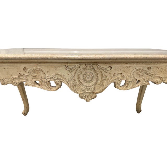 French Country Shabby Chic Writing Desk For Sale In West Palm - Image 6 of 11