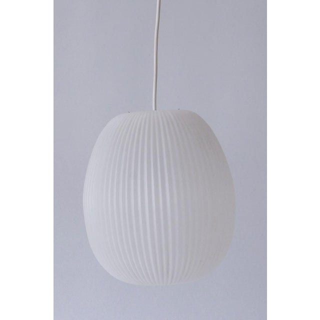 White Mid-Century Modern Pendant Lamp by Aloys F. Gangkofner for Erco, 1960s For Sale - Image 8 of 18