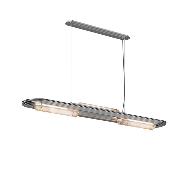 Gray Chrysler Suspension Lamp by Porus Studio For Sale - Image 8 of 14