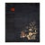 1920s Antique Black Open Field Floral Red Moon Chinese Peking Room Size Wool Rug For Sale