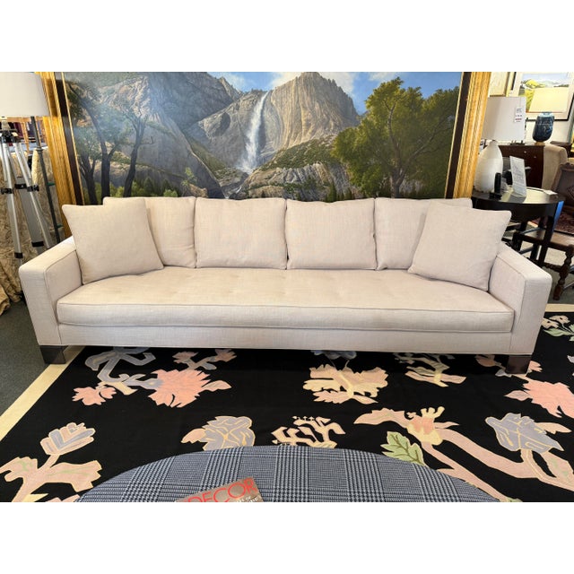 Italian Rodolpho Dordoni for Minotti Pollock Sofa For Sale - Image 3 of 12