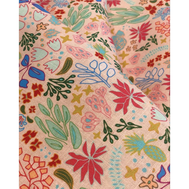House of Harris Cambridge Fabric, Peach Multi Chairish