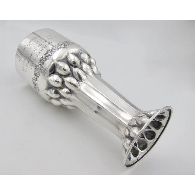 Orivit Jugendstil Silver Trophy Vase From Germany For Sale - Image 4 of 13