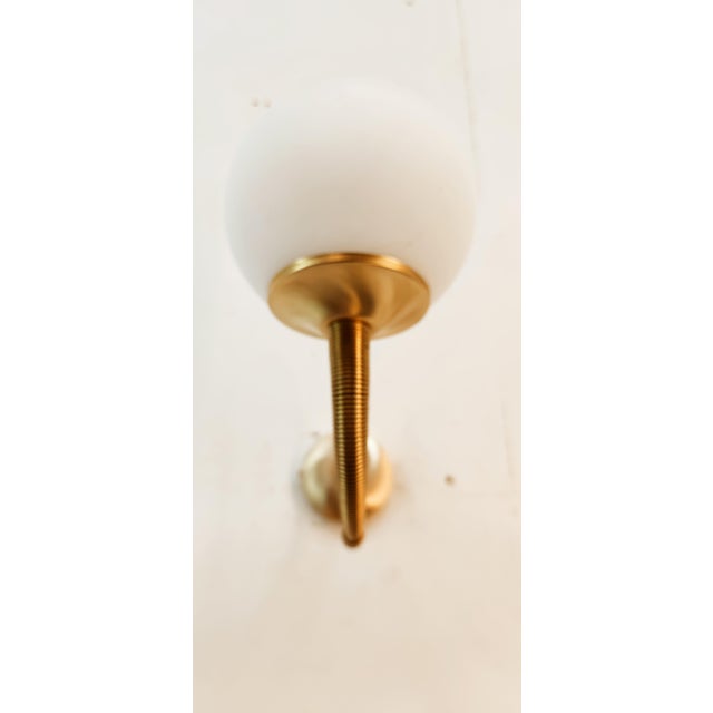 Brass Wall Light with Glass Sphere For Sale - Image 18 of 18