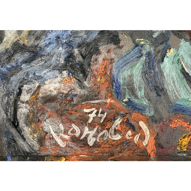 Milan Konjovic, Óleo Tabla Del Año 1974, Oil on Panel For Sale - Image 4 of 11