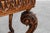 Napoleon III Style Carved Walnut Side Table with Bluestone Top, France, 1900s For Sale - Image 12 of 15